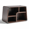 Mobilier de rangement en bois foncé pour salon dimensions 80 x 40 x 45cm